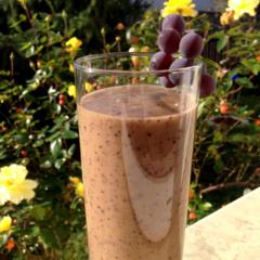 Blå druer banan smoothie