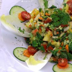 Ananas - æble- salat