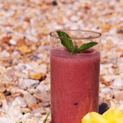  Blå drue banan smoothie