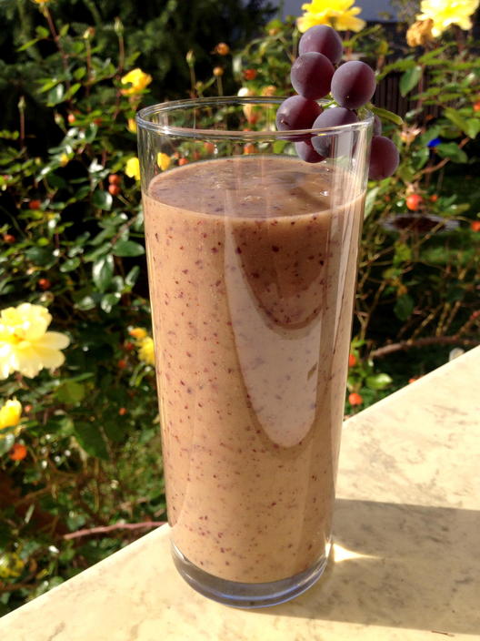 Blå druer banan smoothie