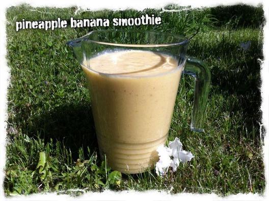 Pineapple banan smoothie - nogensinde så velsmagende