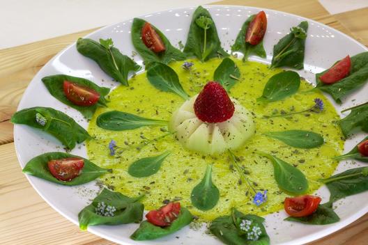 Orange ananas persille suppe
