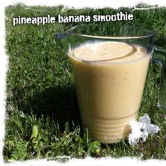 Pineapple banan smoothie - nogensinde så velsmagende