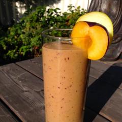 Blomme - pære - banan smoothie