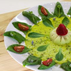 Orange ananas persille suppe