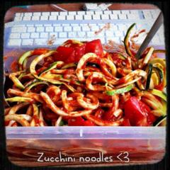 Tidlig frokost zucchini nudler <3