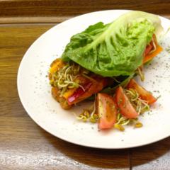 Baby - salat - sandwich med veggie - påfyldning