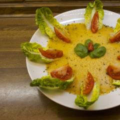 Ananas - peber - basilikum - suppe
