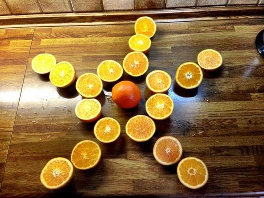 De ting jeg allerhelst på vinteren er ... Appelsiner. :)